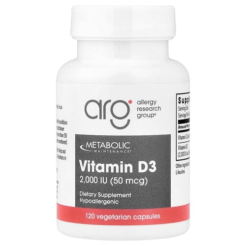 Metabolic Maintenance Vitamin D 3 120 Vegetarian Capsules product image