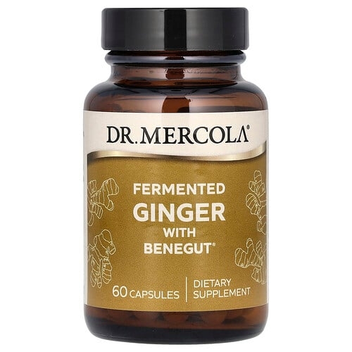 Dr Mercola Fermented Ginger With Benegut 60 Capsules product image