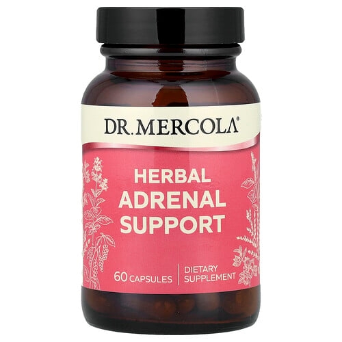 Dr Mercola Herbal Adrenal Support 60 Capsules product image