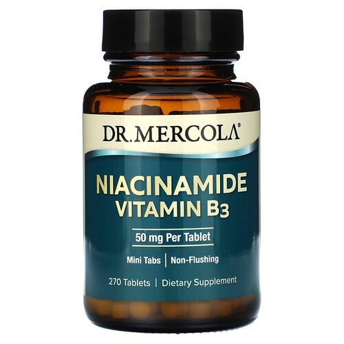 Dr Mercola Niacinamide Vitamin B3 50 Mg 270 Tablets product image