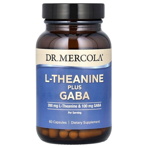 Dr Mercola L Theanine Plus Gaba 60 Capsules product image
