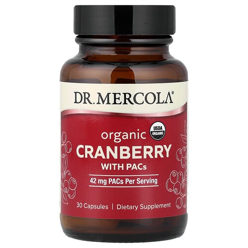 Dr Mercola Organic Cranberry With Pacs 30 Capsules product image