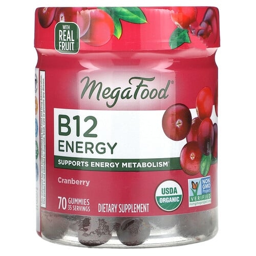 Megafood B12 Energy Cranberry 70 Gummies product image