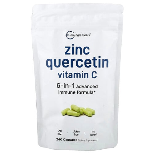 Micro Ingredients Zinc Quercetin Vitamin C 240 Capsules product image