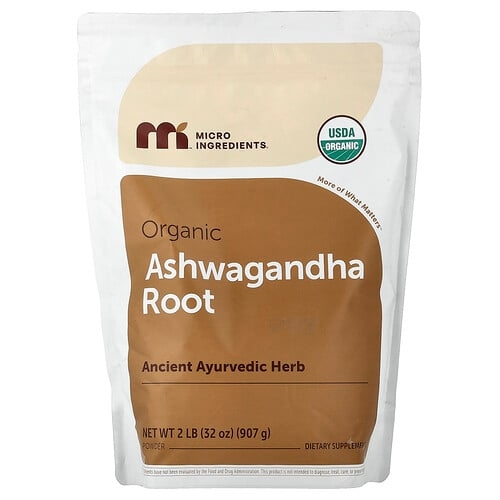 Micro Ingredients Organic Ashwagandha Root Powder 32 Oz 907 G product image