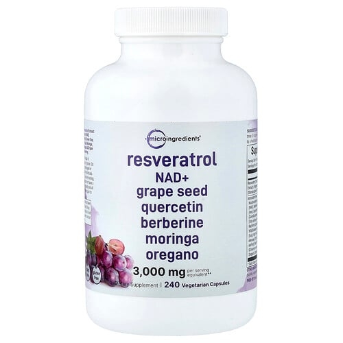 Micro Ingredients Resveratrol 240 Vegetarian Capsules product image