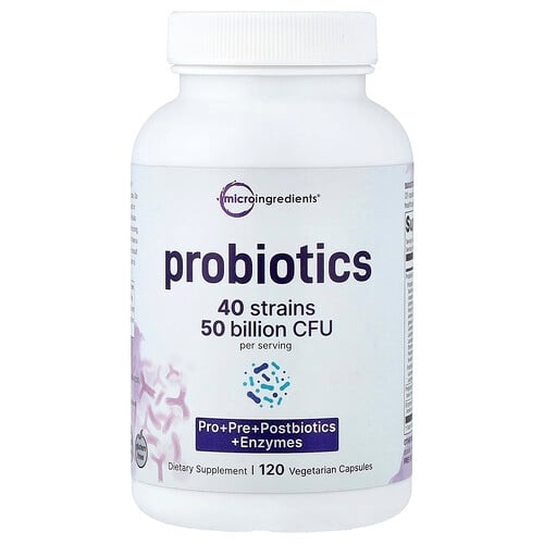 Micro Ingredients Probiotics 120 Vegetarian Capsules product image