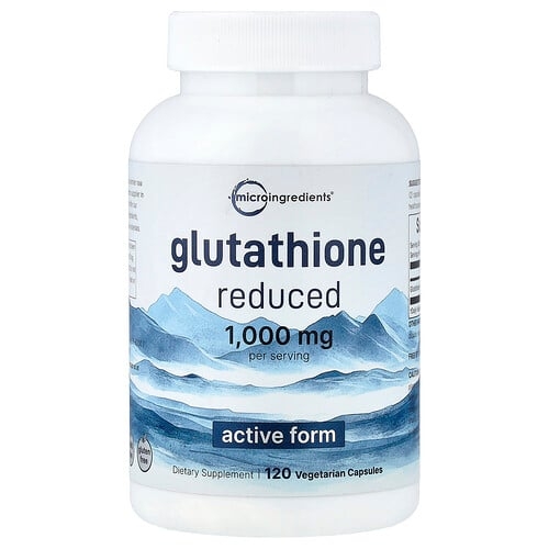 Micro Ingredients Glutathione Reduced 120 Vegetarian Capsules 500 Mg Per Capsule product image
