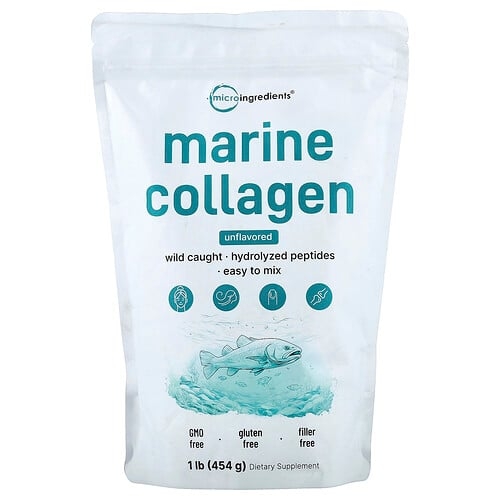 Micro Ingredients Marine Collagen Unflavored 1 Lb 454 G product image