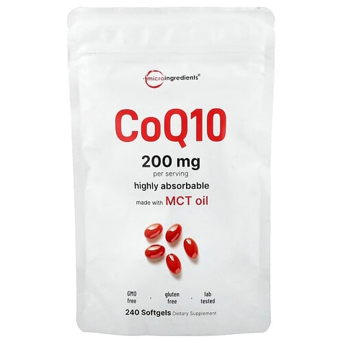Micro Ingredients Coq10 240 Softgels 100 Mg Per Softgel product image