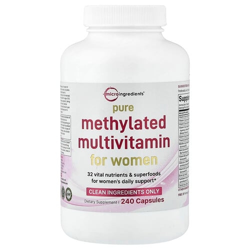 Micro Ingredients Pure Methylated Multivitamin For Women 240 Capsules product image