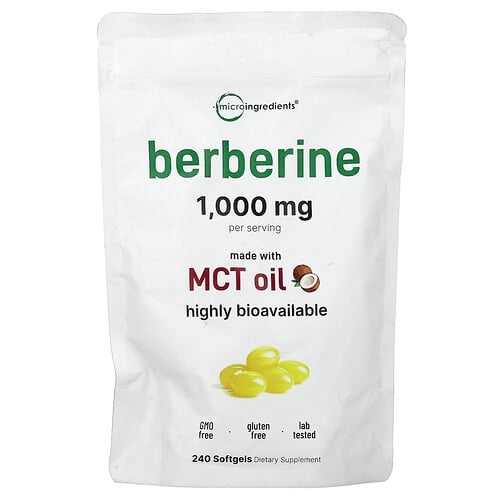 Micro Ingredients Berberine 240 Softgels 250 Mg Per Softgel product image
