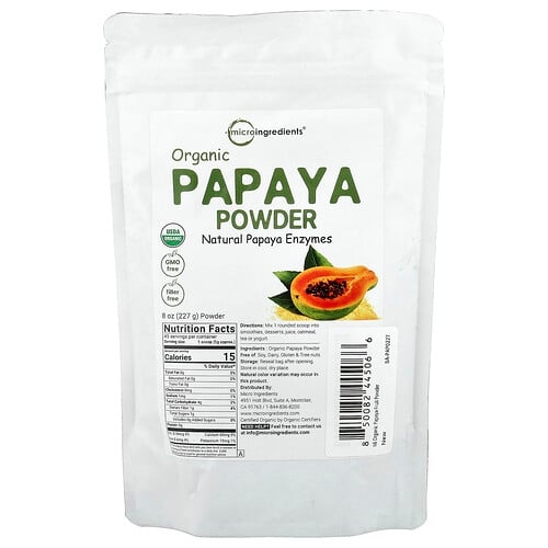 Micro Ingredients Organic Papaya Powder 8 Oz 227 G product image