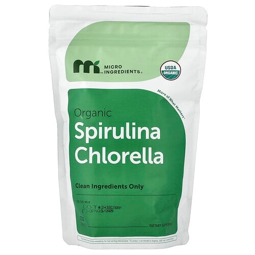Micro Ingredients Organic Spirulina Chlorella 720 Tablets product image