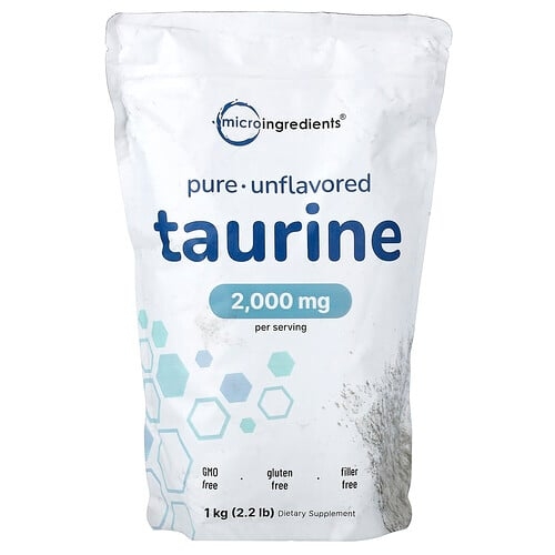 Micro Ingredients Pure Taurine Unflavored 2 2 Lb 1 Kg product image