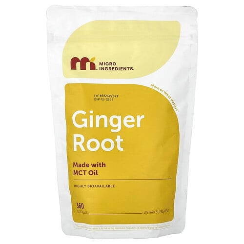 Micro Ingredients Ginger Root 360 Softgels 150 Mg Per Softgel product image