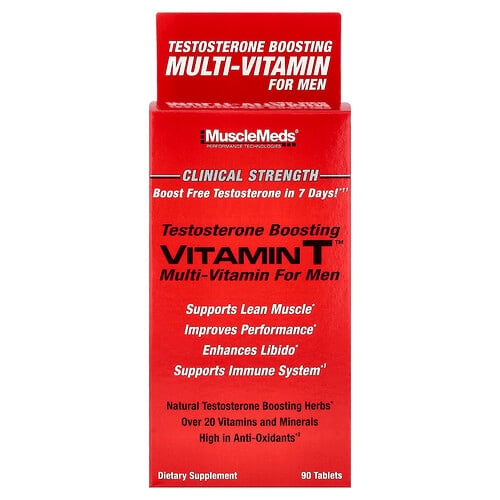 Musclemeds Vitamin T Testosterone Boosting Multi Vitamin For Men 90 Tablets product image