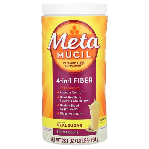 Metamucil 4 In 1 Fiber Unflavored 28 1 Oz 798 G product image