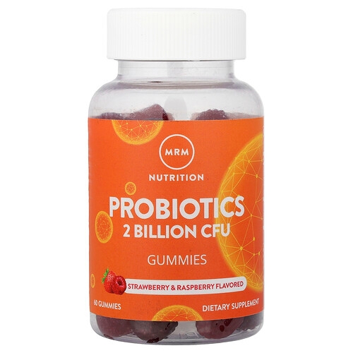 Mrm Nutrition Probiotics Gummies Strawberry Raspberry 60 Gummies product image