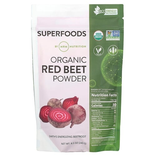 Mrm Nutrition Organic Red Beet Powder 8 5 Oz 240 G product image