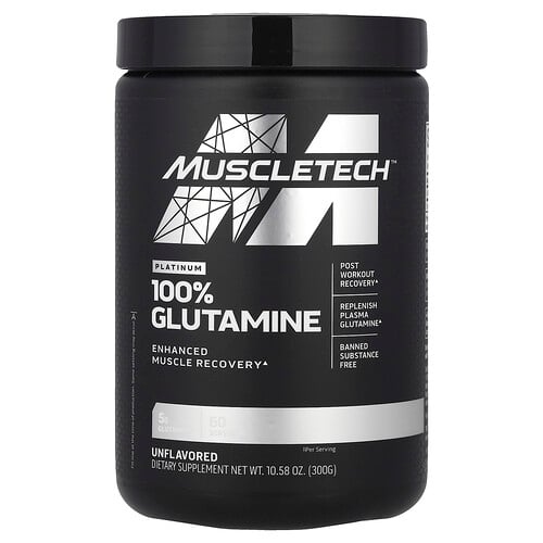 Muscletech Platinum 100 Glutamine Unflavored 10 58 Oz 300 G product image