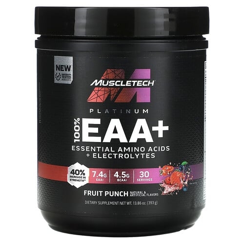 Muscletech Platinum 100 Eaa Fruit Punch 13 86 Oz 393 G product image