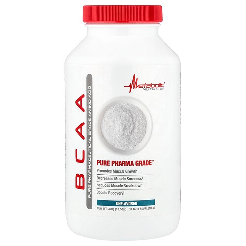 Metabolic Nutrition Bcaa Unflavored 10 58 Oz 300 G product image