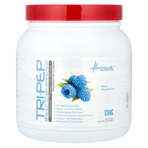 Metabolic Nutrition Tri Pep Branch Chain Amino Acid Blue Raspberry 14 1 Oz 400 G product image