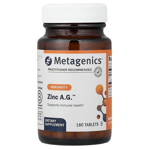 Metagenics Zinc A G 180 Tablets 20 Mg Per Tablet product image