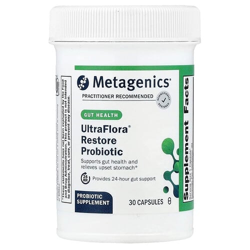 Metagenics Ultraflora Restore Probiotic 30 Capsules 253 5 Mg 20 Billion Cfu Per Capsule product image