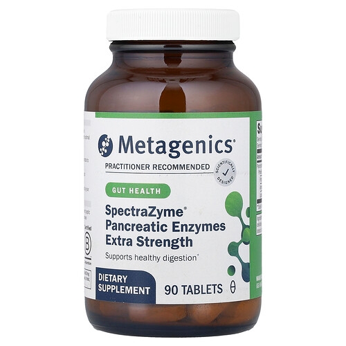 Metagenics Spectrazyme Pancreatic Enzymes 90 Tablets product image