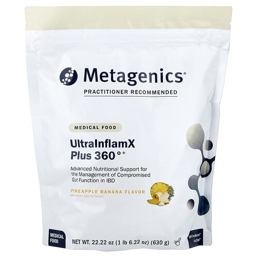 Metagenics Ultrainflamx Plus 360 Medical Food Pineapple Banana 22 22 Oz 630 G product image