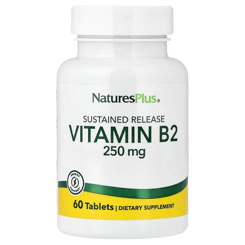 Naturesplus Vitamin B2 Sustained Release 250 Mg 60 Tablets product image
