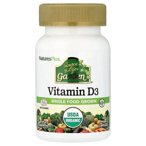 Naturesplus Source Of Life Garden Vitamin D3 60 Vegan Capsules product image