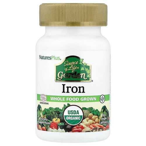 Naturesplus Source Of Life Garden Iron 30 Vegan Capsules 18 Mg Per Capsule product image