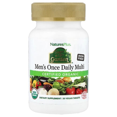 Naturesplus Source Of Life Garden Organic Men S Once Daily Multi Iron Free 30 Vegan Tablets product image