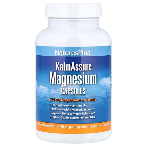 Naturesplus Kalmassure Magnesium 120 Vegan Capsules 105 Mg Per Capsule product image