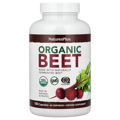Naturesplus Organic Beet 180 Capsules 666 Mg Per Capsule product image