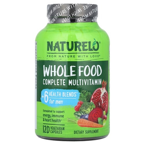 Naturelo Whole Food Complete Multivitamin For Men 120 Vegetarian Capsules product image