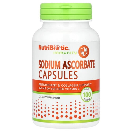 Nutribiotic Immunity Sodium Ascorbate 100 Vegan Capsules product image