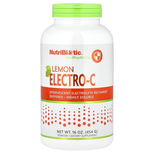 Nutribiotic Immunity Lemon Electro C Powder 16 Oz 454 G product image
