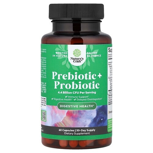 Nature S Craft Prebiotic Probiotic 60 Capsules product image