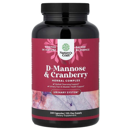 Nature S Craft D Mannose Cranberry 240 Capsules product image