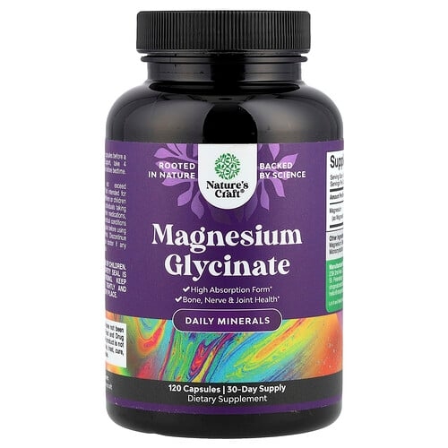 Nature S Craft Magnesium Glycinate 120 Capsules 125 Mg Per Capsule product image