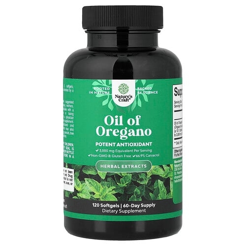 Nature S Craft Oil Of Oregano 120 Softgels 150 Mg Per Softgel product image