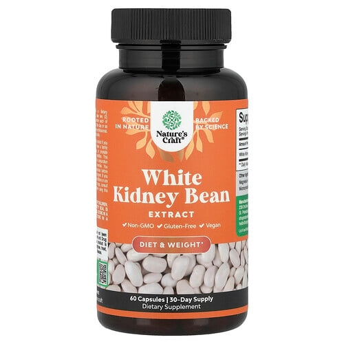Nature S Craft White Kidney Bean Extract 60 Capsules 600 Mg Per Capsule product image