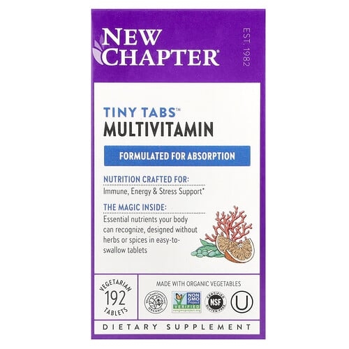New Chapter Tiny Tabs Multivitamin 192 Vegetarian Tablets product image