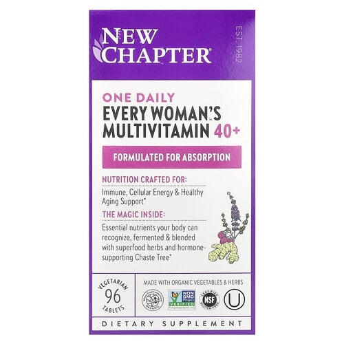 New Chapter One Daily Every Woman S Multivitamin 40 96 Vegetarian Tablets product image
