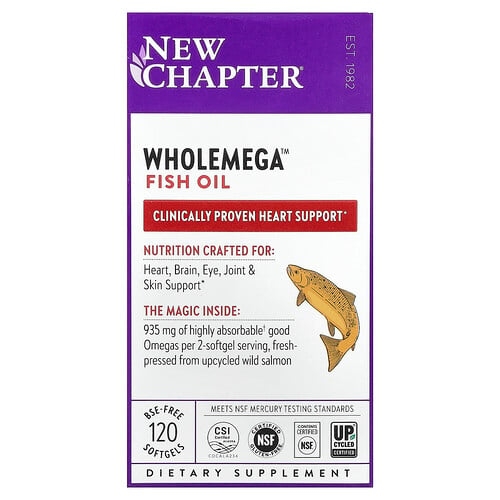 New Chapter Wholemega Fish Oil 120 Softgels product image