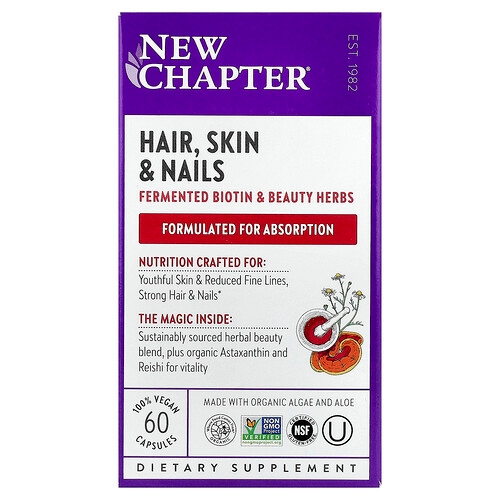 New Chapter Hair Skin Nails 60 Vegan Capsules product image